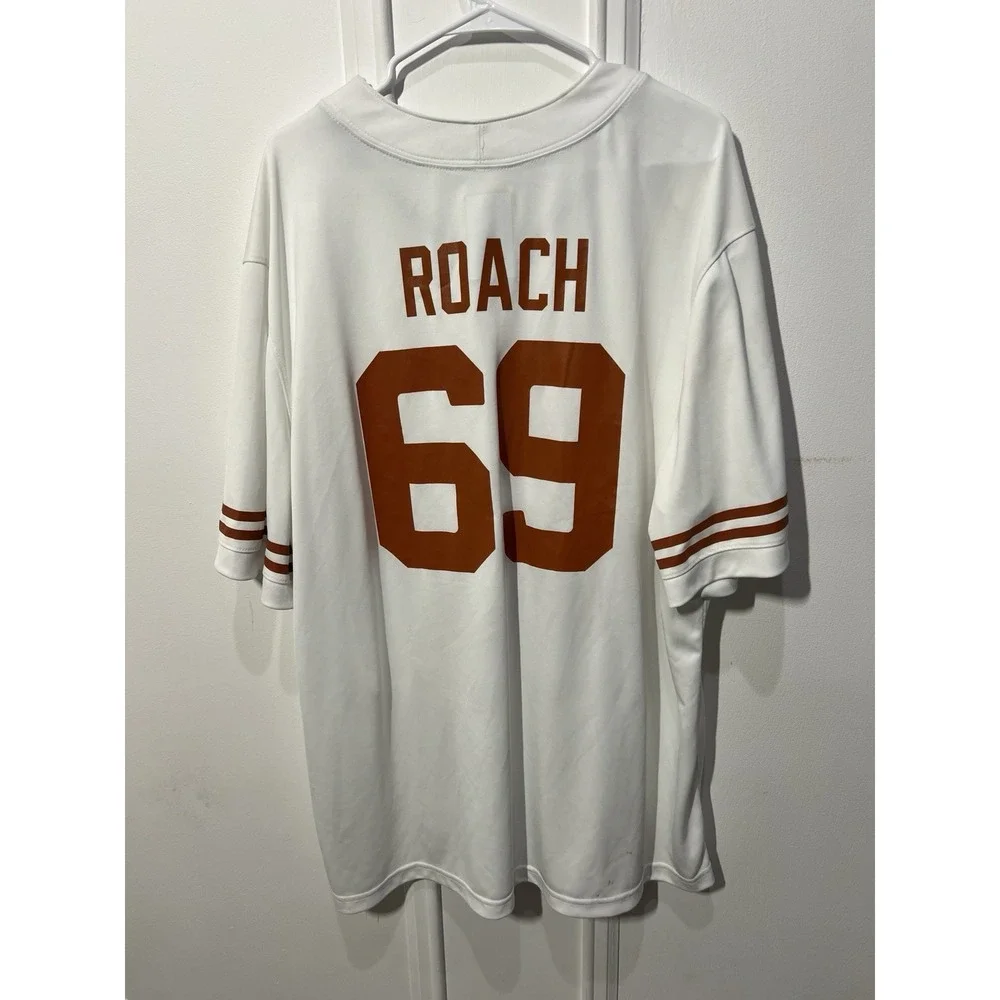 NICE Nike Texas Longhorns #69 Football Jersey Mens XXL White Burnt Orange